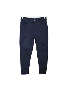 Draper James RSVP Skinny Ankle Pants Womens Size 10 Navy Cotton Blend Stretch